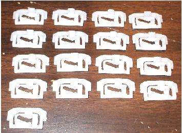 1975-1981 Chevrolet Camaro Windshield Molding Clip Kit