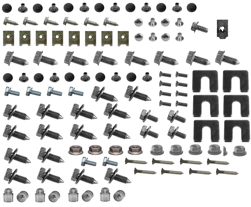 1968 Chevrolet Camaro RS Grille Hardware Kit 118 Piece