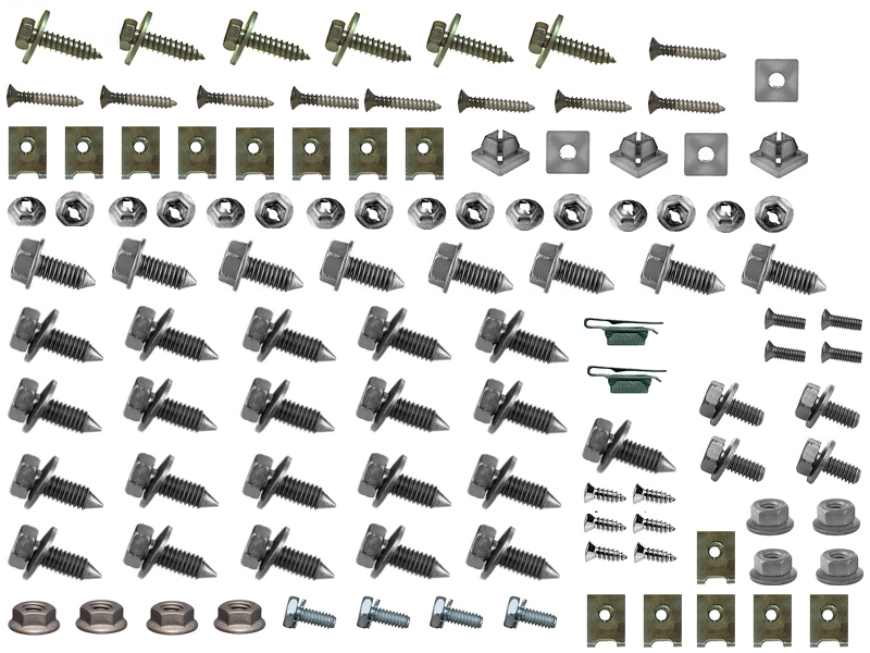1969 Chevrolet Camaro RS Grille Hardware Kit 111 Piece