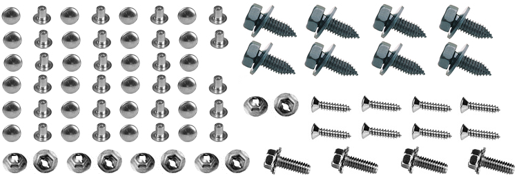 1961 Chevrolet Impala Grille Hardware Kit 77 Piece