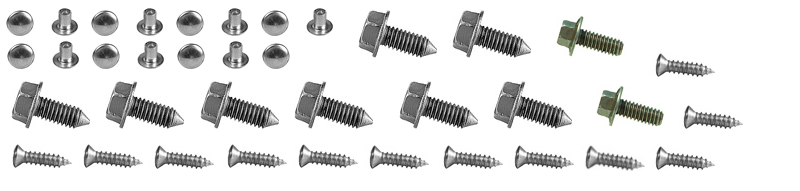 1963 Chevrolet Impala Grille Hardware Kit 41 Piece