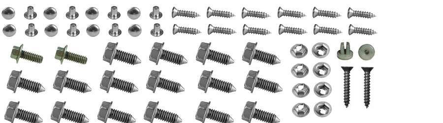 1964 Chevrolet Impala Grille Hardware Kit 66 Piece