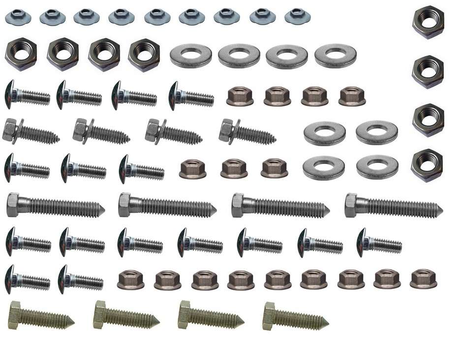 1974-1977 Chevrolet Camaro Front Bumper Bracket Bolt Kit