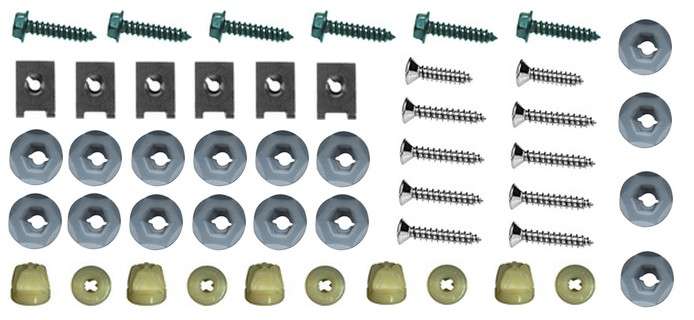1973 Chevrolet Chevelle And El Camino Grille Hardware Kit 48 Piece