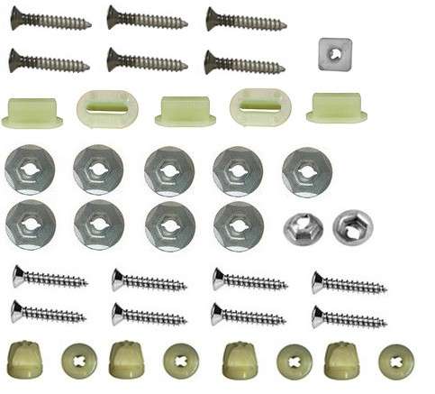 1976-1977 Chevrolet Chevelle And El Camino Grille Hardware Kit 39 Piece