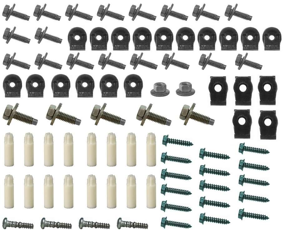 1973-1975 Ford Pickup Truck Grille Hardware Kit 82 Piece