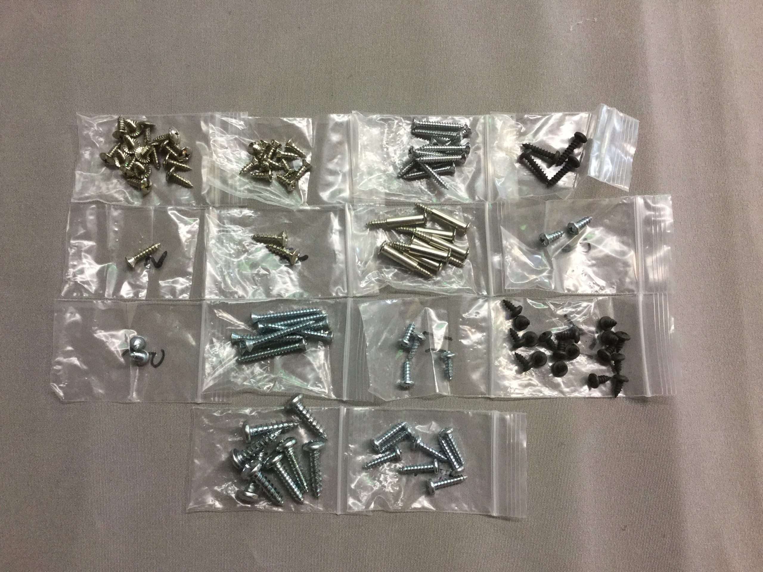 1967 Ford Mustang Convertible Interior Screw Kit