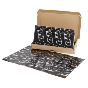 SilentDrive Pro Sound Deadener Mat Kit - Black Silver - Box Of 10 Sheets - 43 Square Feet