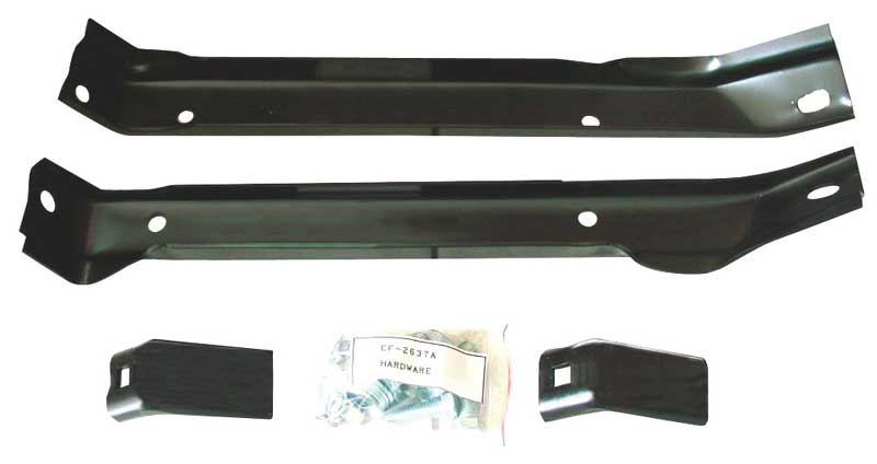 1971-1972 Chevrolet Pickup Truck, Blazer, And Suburban 2 Wheel Drive Front Bumper Bracket Set With Hardware