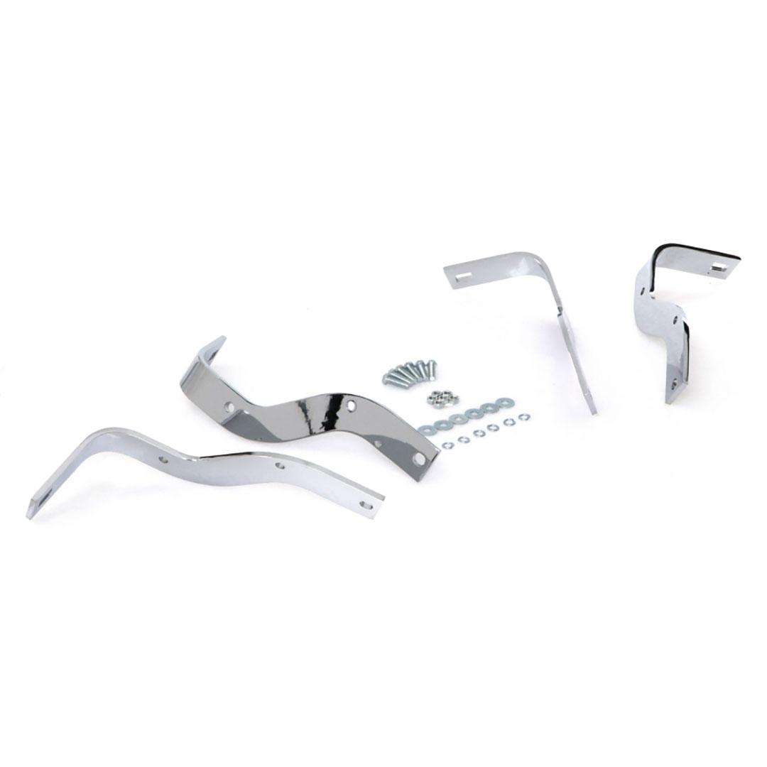 1953-1972 Ford F100 F250 Flareside Truck Chrome Rear Bumper Bracket Set - Image 2