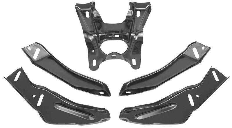 1968 Chevrolet Chevelle Rear Bumper Bracket Set 5 Pieces