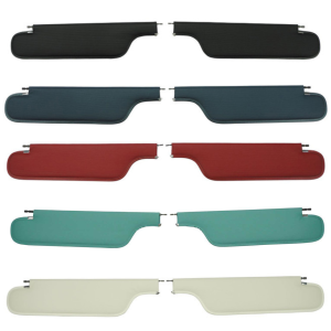1967-1968 Chevrolet Camaro Hardtop Sun Visors - Ribbed Vinyl
