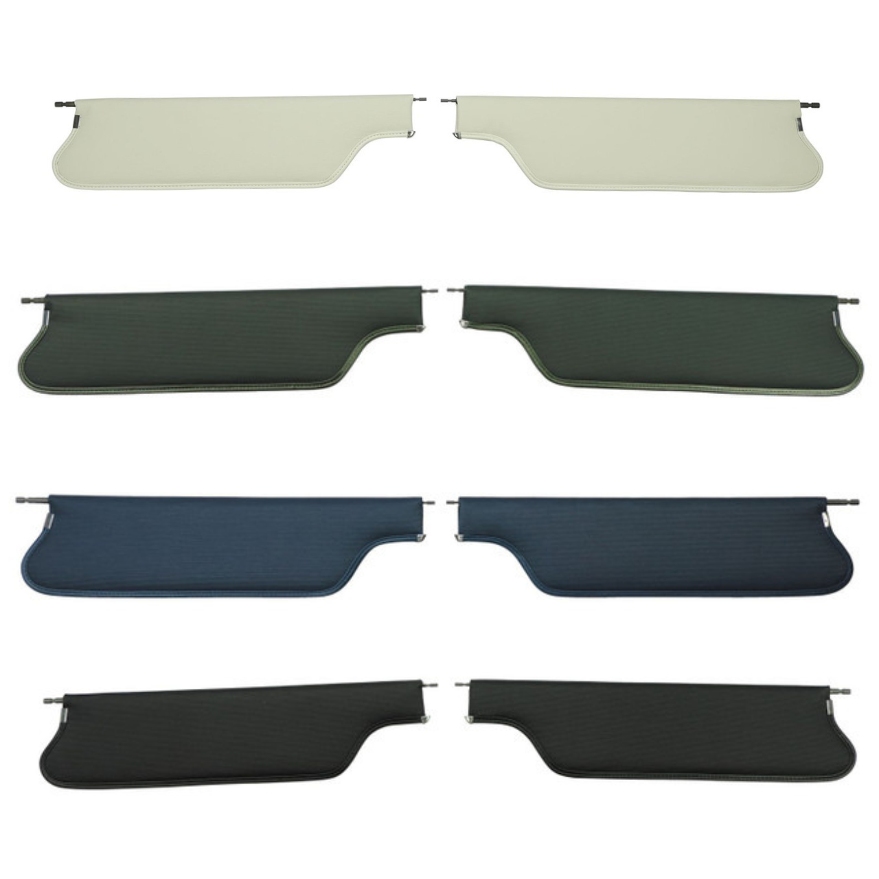 1969 Chevrolet Camaro Hardtop Sun Visors - Ribbed Vinyl