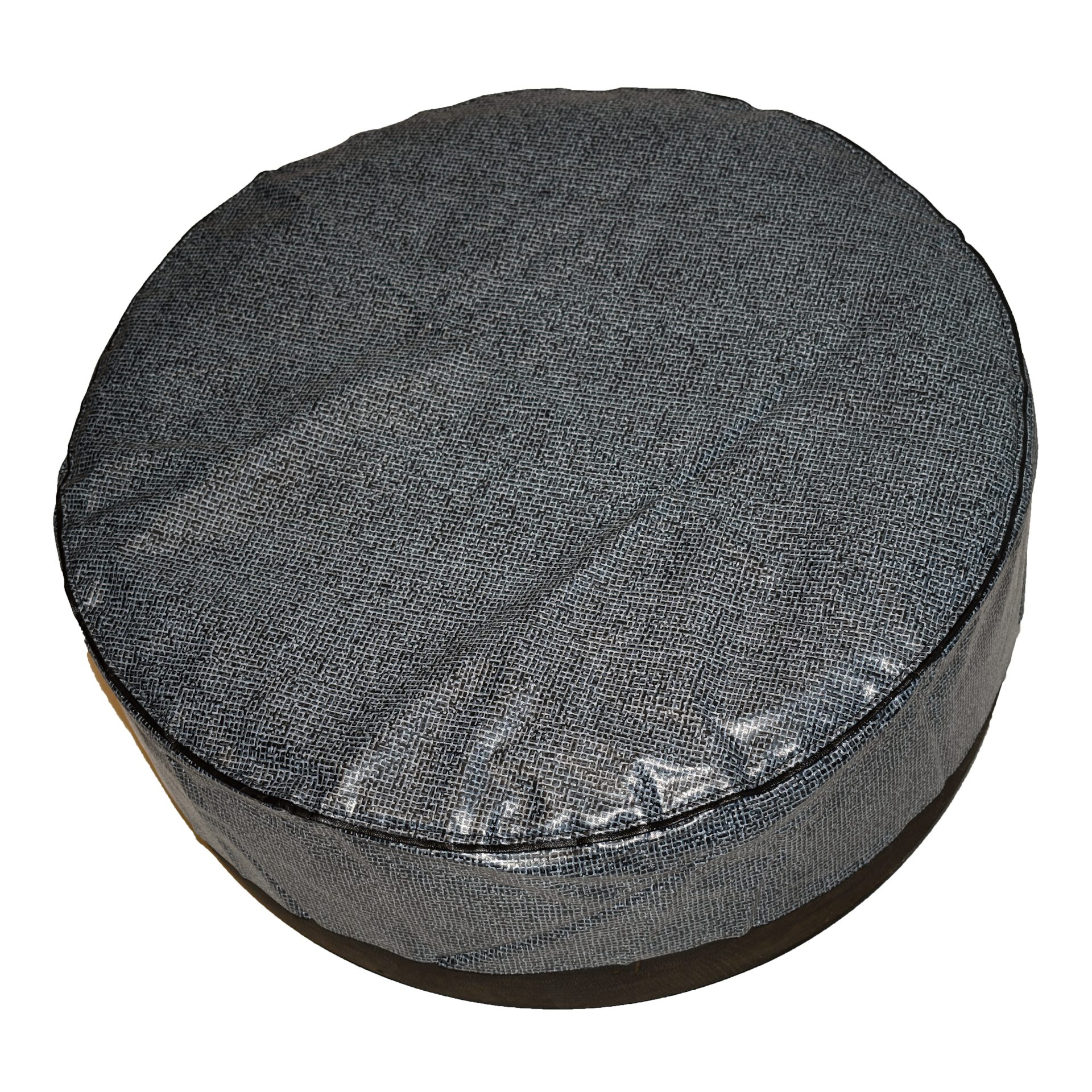 1960-1976 Mopar Vinyl Fleece Backed Spare Tire Cover With Gray Herringbone Pattern 