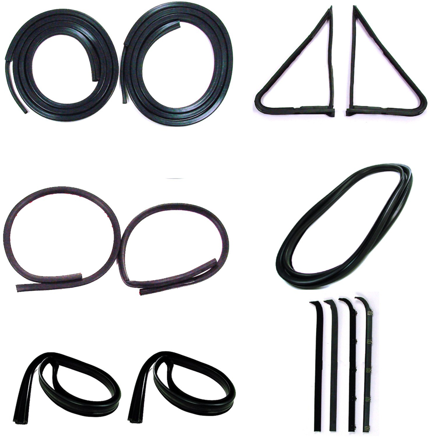 1980-1986 Ford Pickup Truck Weatherstrip Kit WITHOUT Trim Groove