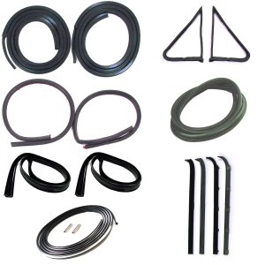 1980-1986 Ford Pickup Truck Weatherstrip Kit WITH Trim Groove