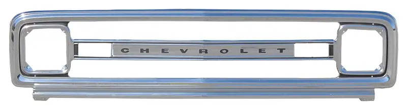 1969-1970 Chevrolet Truck Blazer Suburban Anodized Aluminum Grille Shell W/ Letters AMD