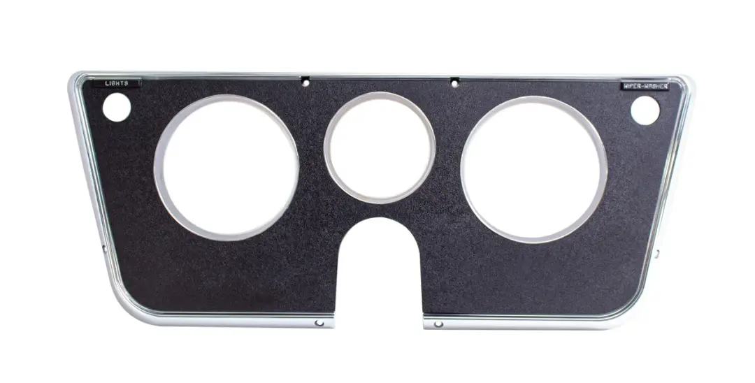 1969-1972 Chevrolet GMC Truck Blazer Suburban Chrome / Black Dash Bezel W/O Gauges