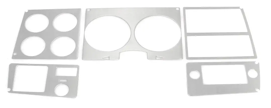 1978-1980 Chevrolet GMC Truck Blazer Suburban Brushed Aluminum Dash Bezel Trim W/ AC