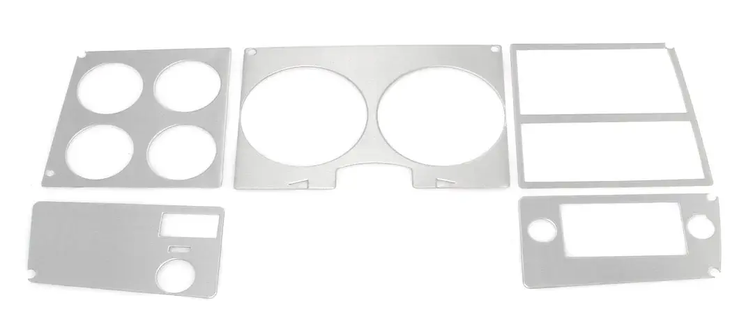 1978-1980 Chevrolet GMC Truck Blazer Suburban Brushed Aluminum Dash Bezel Trim W/O AC