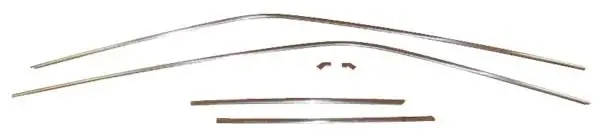 1967-1976 Dodge Dart & Scamp 2 Door Hardtop Drip Rail Molding Set AMD