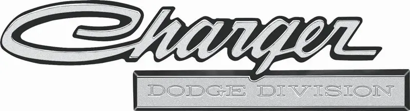 1971 Dodge Charger "Charger DODGE DIVISION" Trunk Emblem