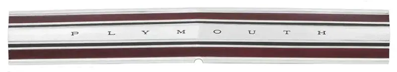 1968 Plymouth Roadrunner Trunk Trim Finish Panel W/ PLYMOUTH Letters