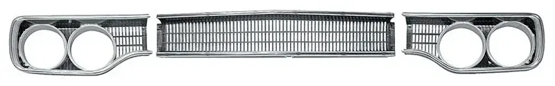 1970 Plymouth Roadrunner Grille Assembly Set