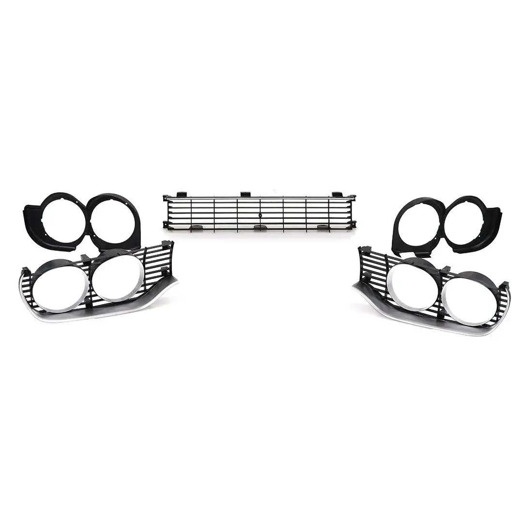 1971-1972 Plymouth Roadrunner GTX Satellite Sebring Grille 2 Door Set 5 Pc