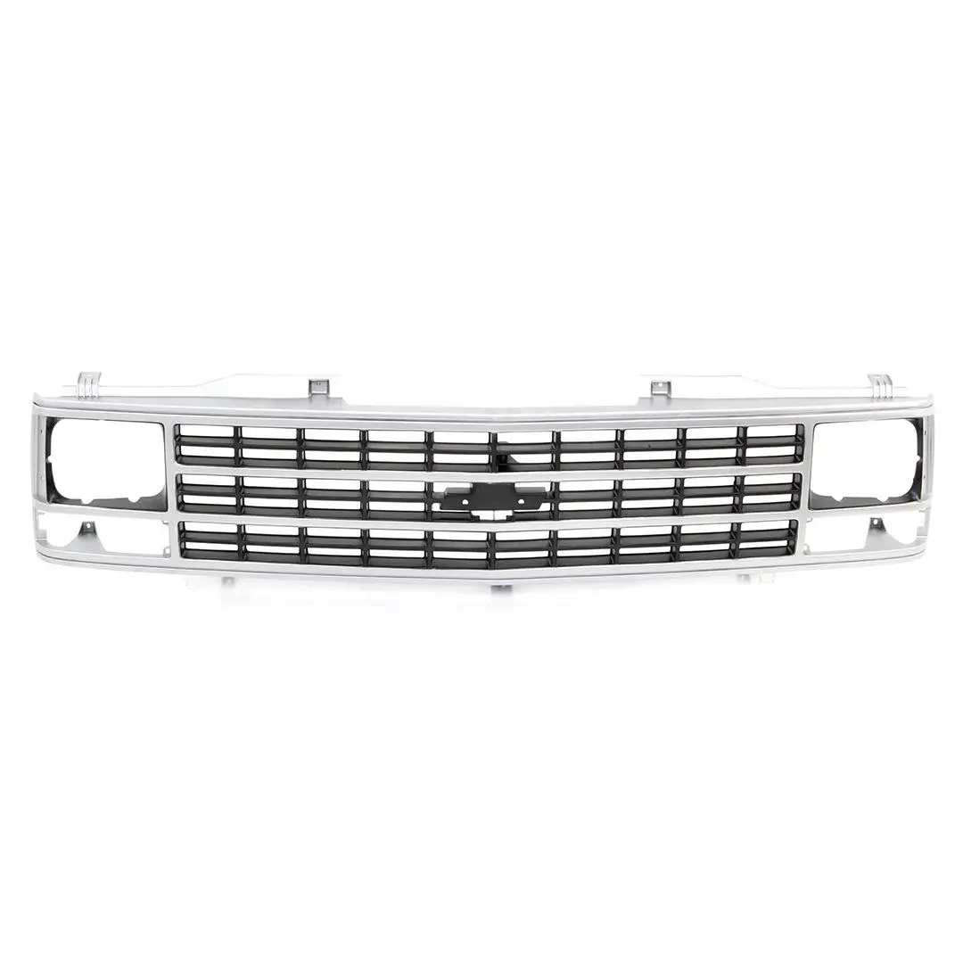 1988-1993 Chevrolet Truck Blazer Suburban Argent Silver Grille Shell W/ Single Headlight