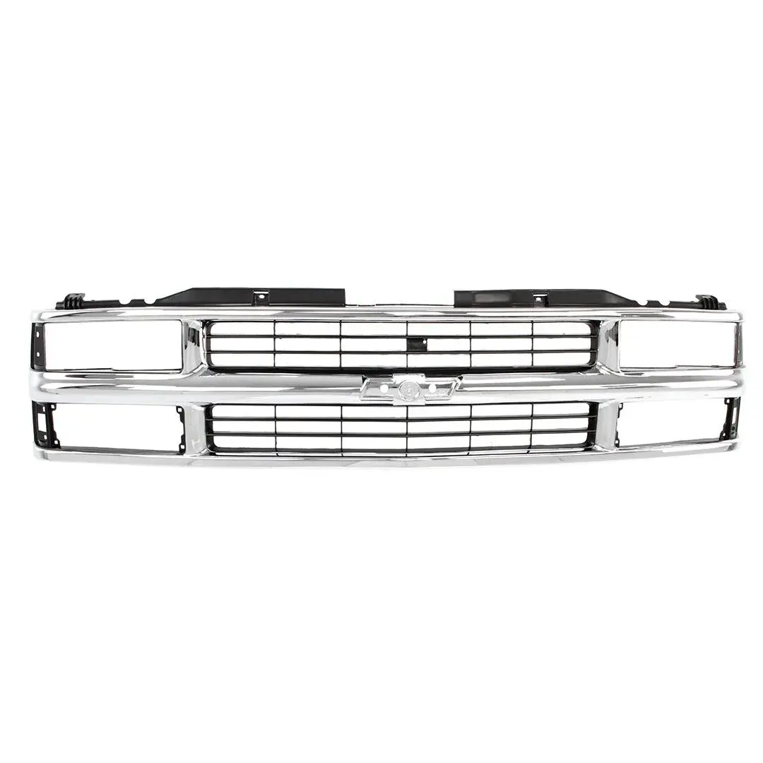 1994-1998 Chevrolet Truck Blazer Suburban Chrome Gray Grille Shell W/ Composite Headlight