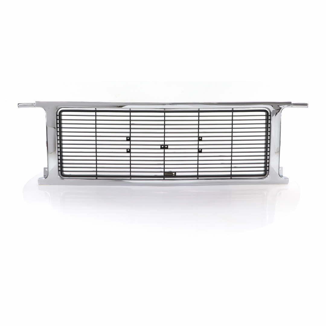 1989-1991 GMC Truck Jimmy Suburban Square Body Chrome Argent Grille W/ Dual Headlight