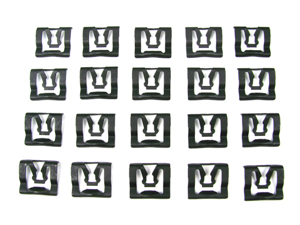 1964-1968 Ford Mustang Coupe 20 Piece Windshield Molding Clip Kit