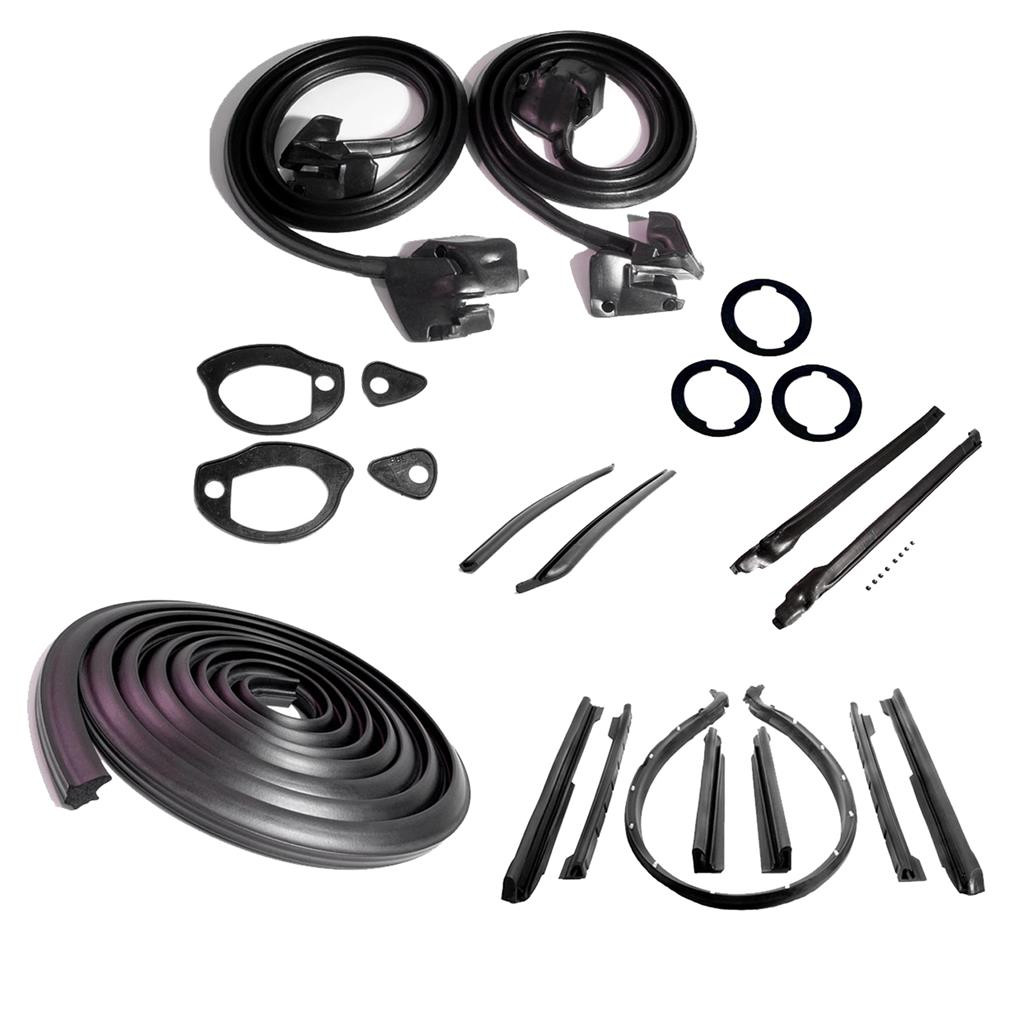 1968 Chevrolet Chevelle & Malibu Convertible Master Weatherstrip Kit W/ Metal Inner Fender