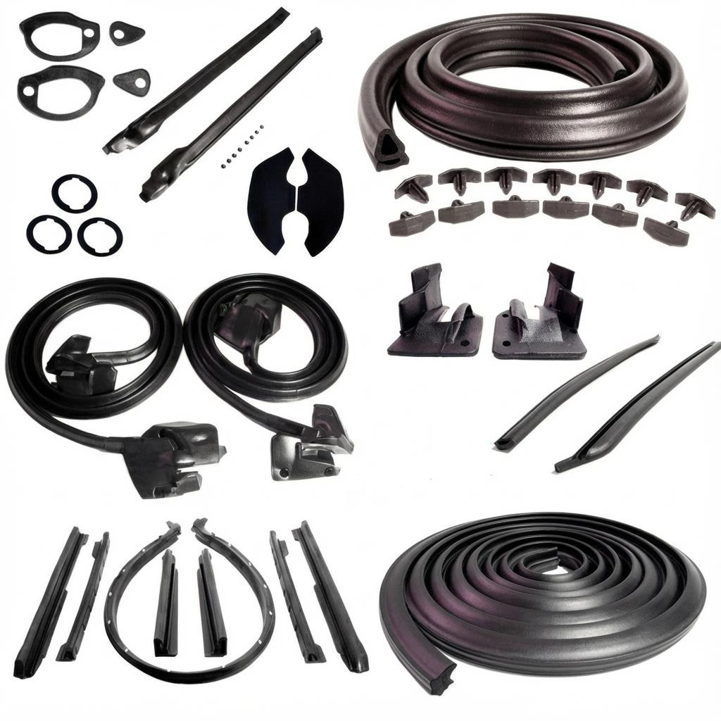 1971-1972 Chevrolet Chevelle & Malibu Convertible Master Weatherstrip Kit W/ Metal Inner Fender