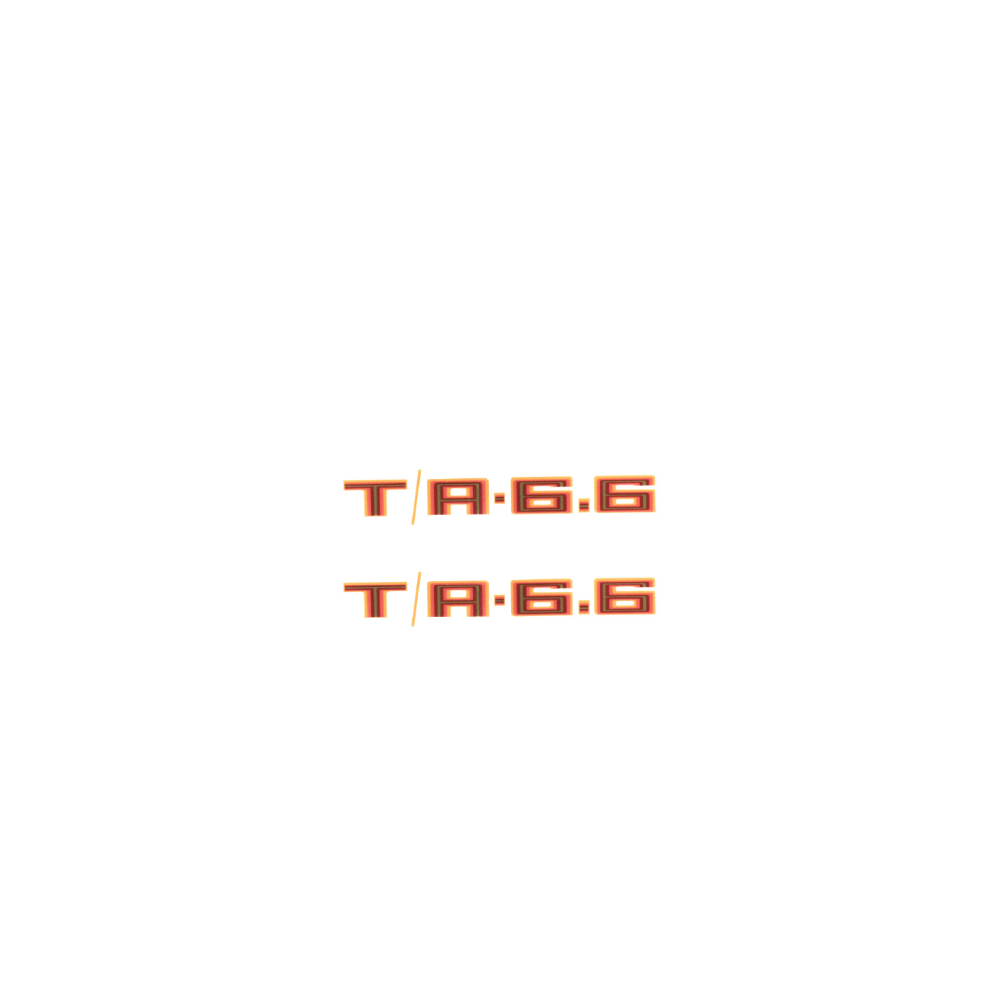 1979 Pontiac Firebird Trans Am Orange T/A 6.6 Shaker Hood Scoop Vinyl Decal