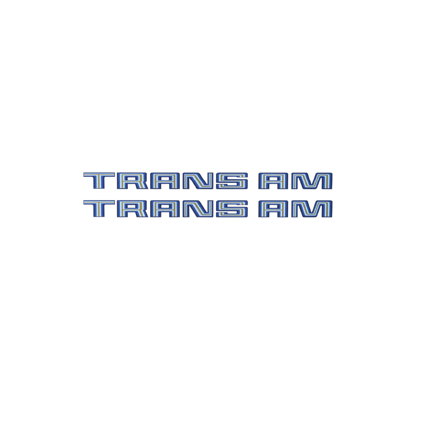 1978-1980 Pontiac Trans Am Blue Fender Vinyl Decal Pair