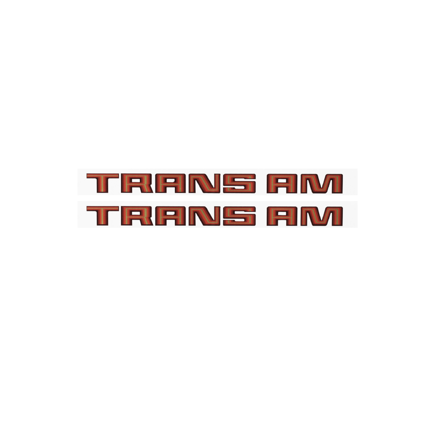 1980 Pontiac Trans Am Red Fender Vinyl Decal Pair
