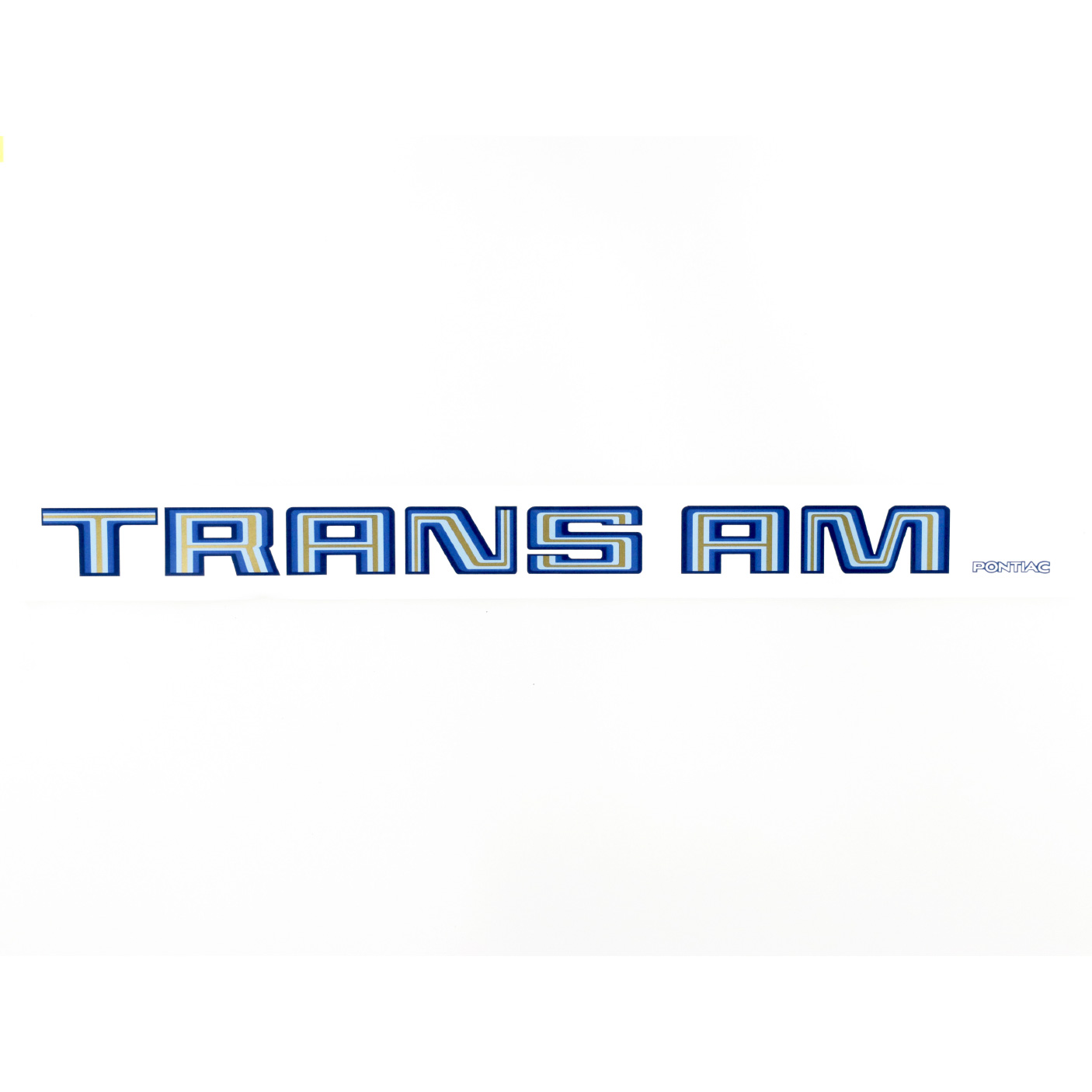1979-1980 Pontiac Trans Am Blue Rear Spoiler Vinyl Decal