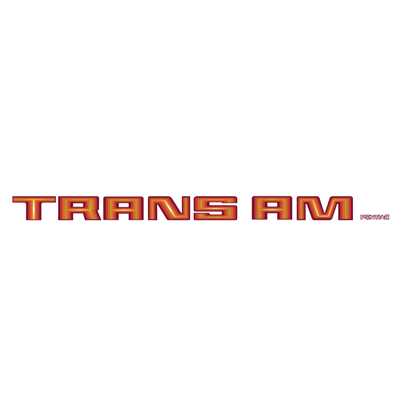 1980 Pontiac Trans Am Red Rear Spoiler Vinyl Decal