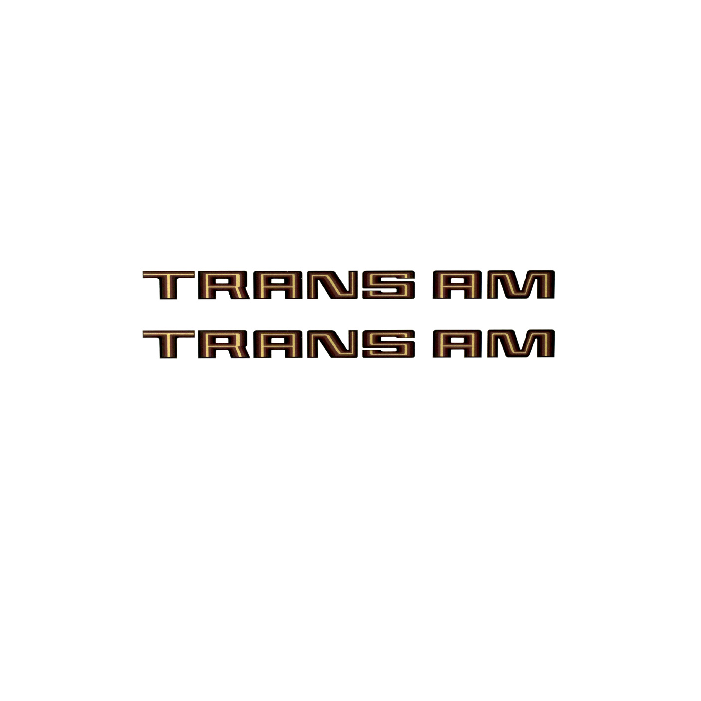 1980 Pontiac Trans Am Burgundy Fender Vinyl Decal Pair
