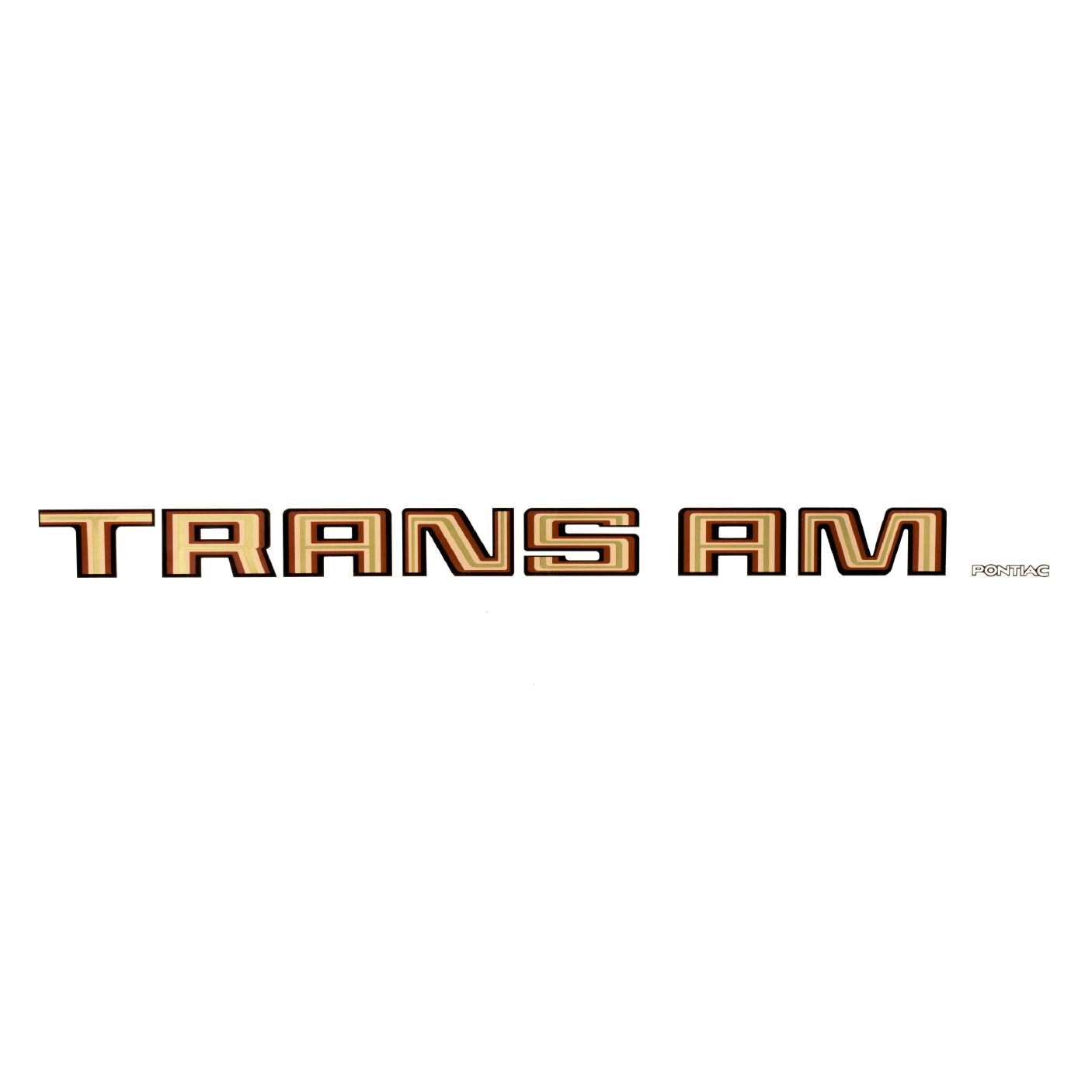 1980 Pontiac Trans Am Bronze Rear Spoiler Vinyl Decal