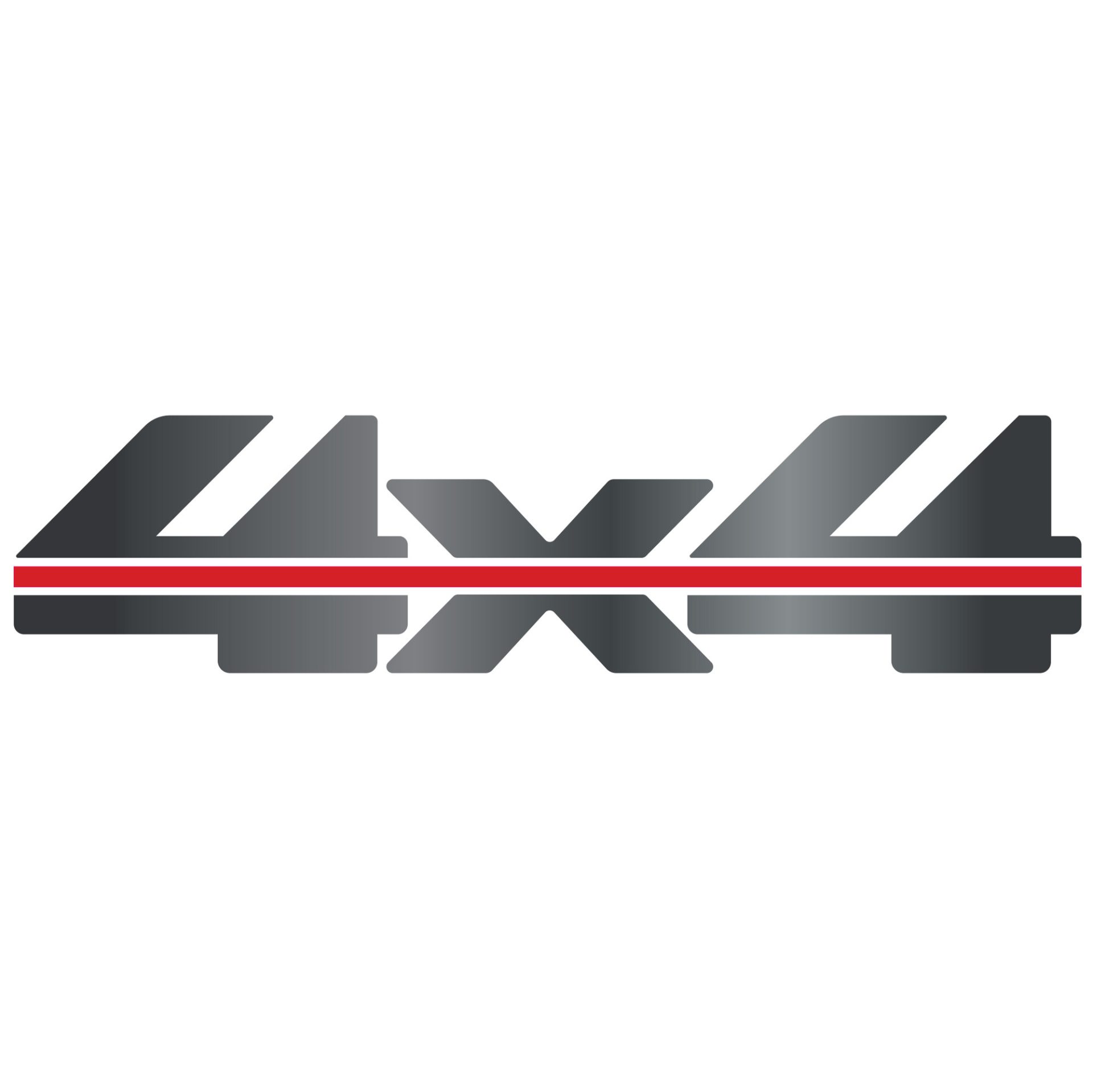 1988-1998 Chevrolet GMC Pickup Truck 4x4 Decal Dark Gray With Red Stripe