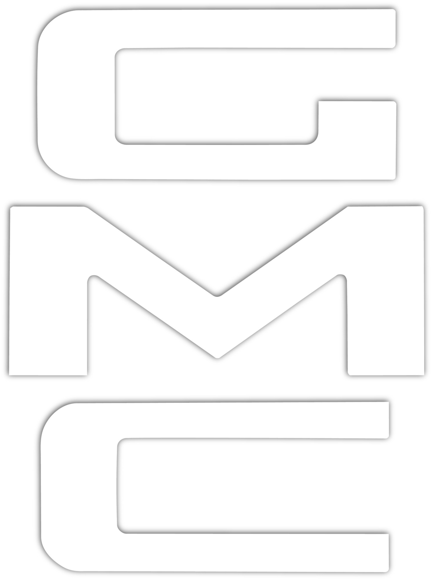 1967-1987 GMC Stepside Pickup Truck "GMC" White Letter Decal Set