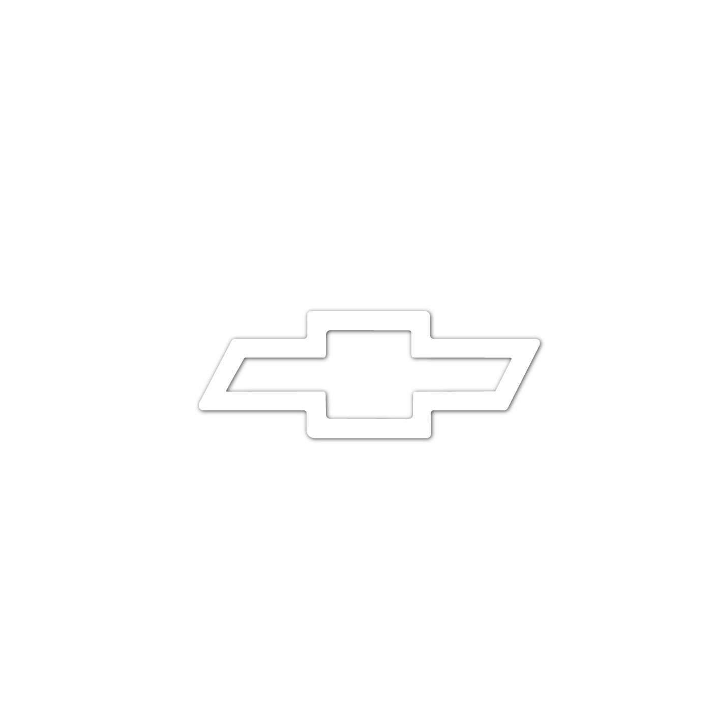 1947-1987 Chevrolet Bowtie White Decal
