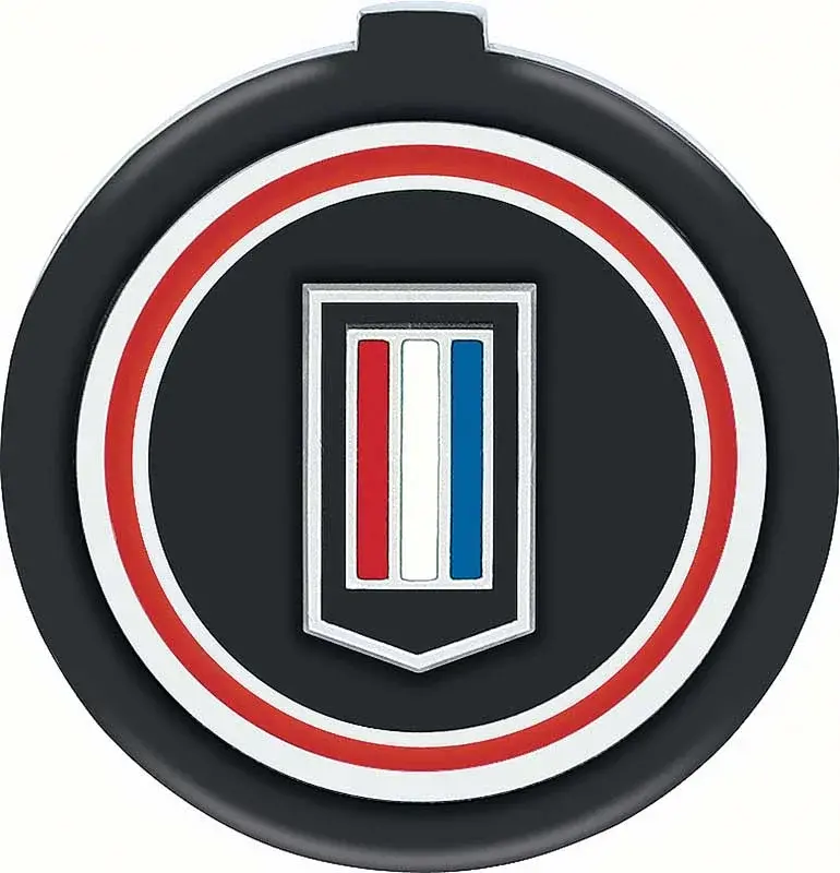 1974-1979 Chevrolet Camaro Shield With 4 Spoke Sport Wheel Horn Cap Emblem
