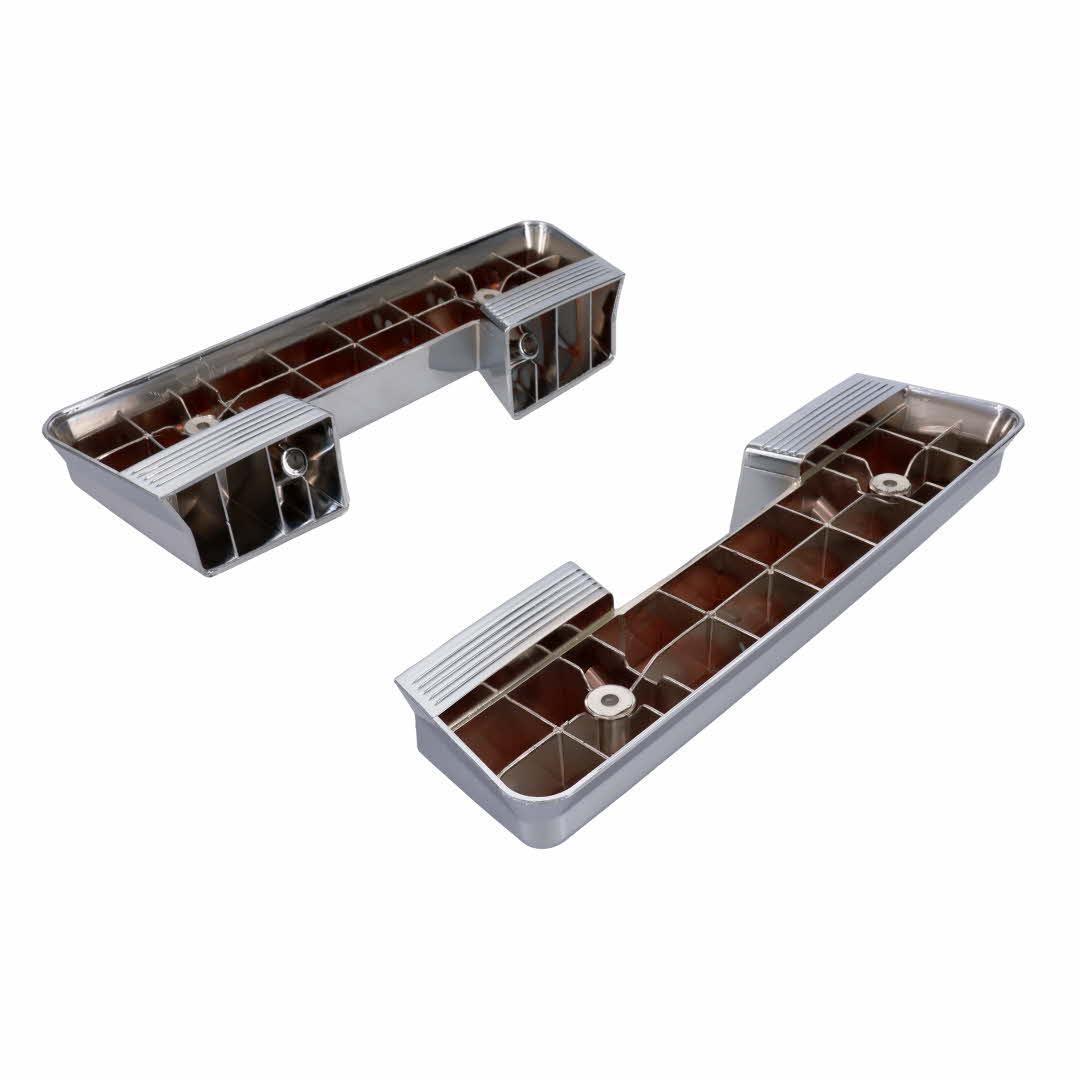 1964-1967 Chevelle El Camino GTO Lemans Front Chrome Armrest Bases