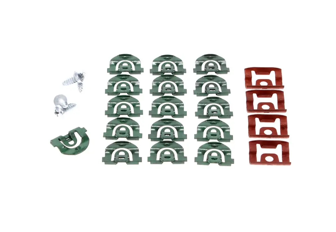 1964-1965 Chevrolet El Camino 24pc Rear Window Molding Clip Kit